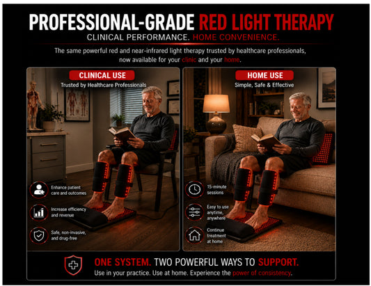 Red Light Therapy Foot Wellness Kit – 3 Pad Dual-Wavelength Light Therapy System