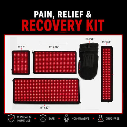 Red & Infrared Light Therapy Kit – 4 Device Full-Body Wellness System