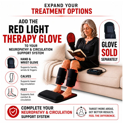 Red Light Therapy Foot Wellness Kit – 3 Pad Dual-Wavelength Light Therapy System