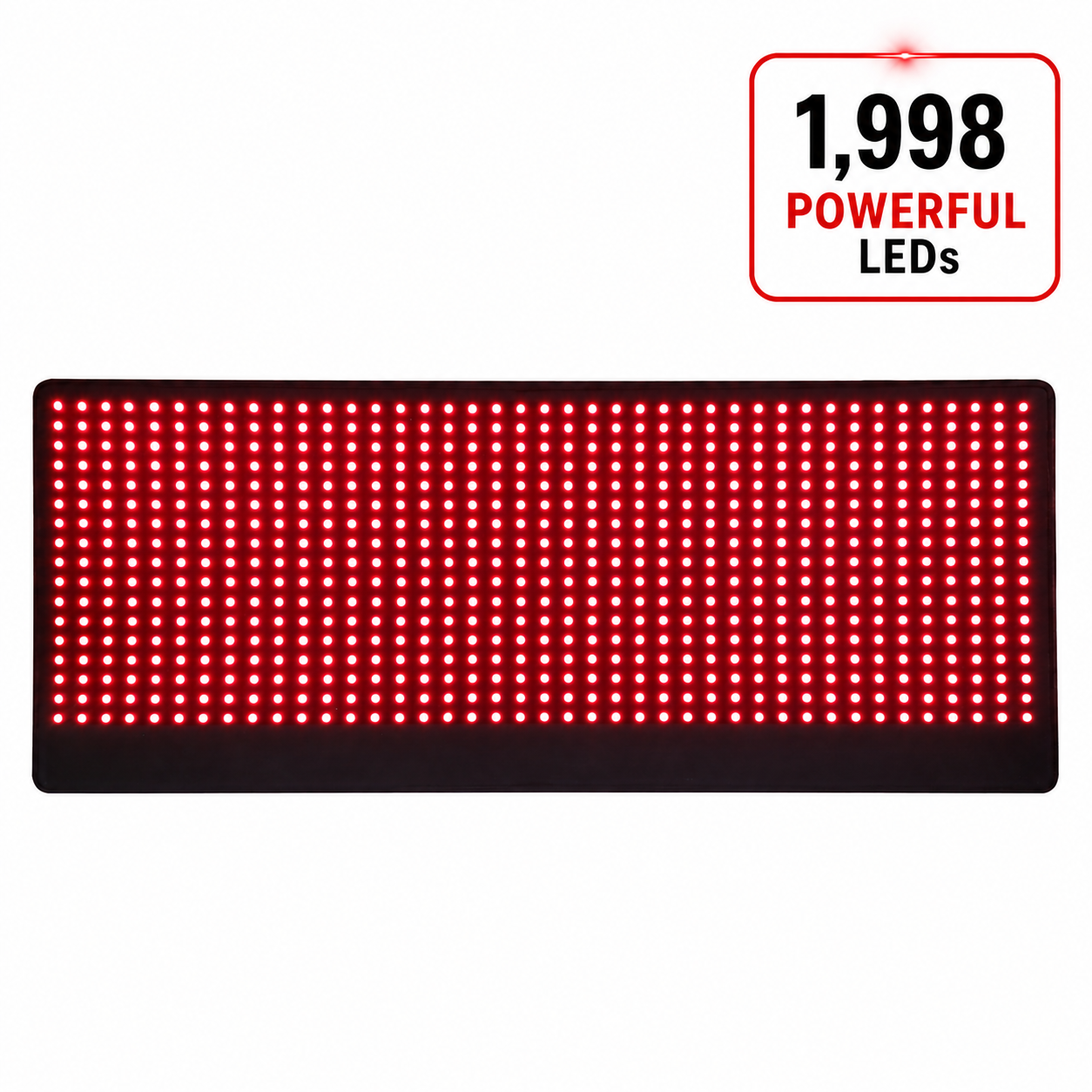 Large Red & Infrared Light Therapy Pad – 1,998 LED Dual-Wavelength Device