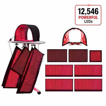 Professional Full Body Red & Infrared Light Therapy System – 12,690 LED Multi-Pad Platform