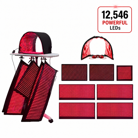 Professional Full Body Red & Infrared Light Therapy System – 12,690 LED Multi-Pad Platform