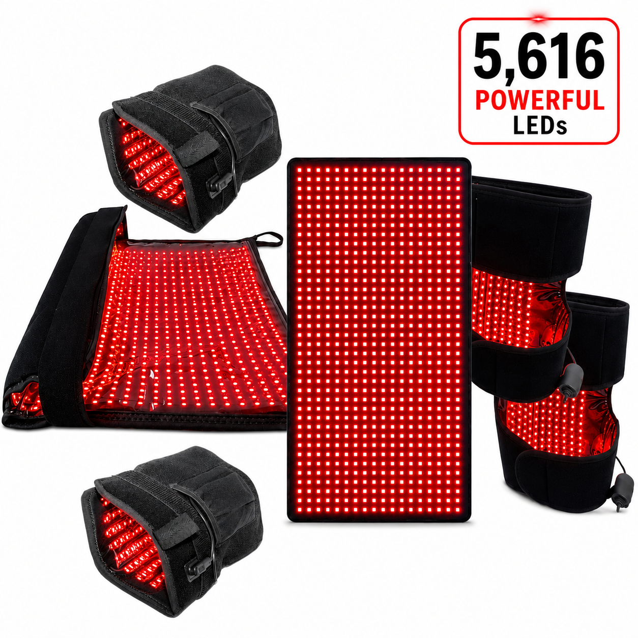 Red Light Therapy Hand & Foot Wellness Kit – 5 Device Dual-Wavelength System