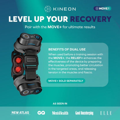 Kineon RELIEF+ Red Light Therapy Device for Muscle & Joint Relief
